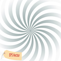 Abstract spiral gray and white background. Clear formal style. Vector illustration. 
