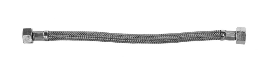 Reinforced hose isolated on white background. 