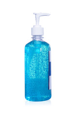 alcohol gel for hand wash isolated on a white background