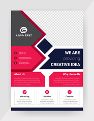 Business flyer design layout template in A4 size. Corporate Concept.	