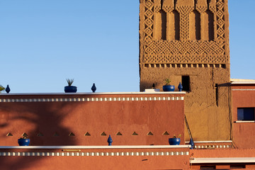 Traditional house made from clay Morocco