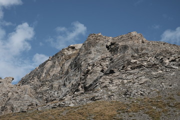 Fototapeta na wymiar Trekking on the Rocciamelone