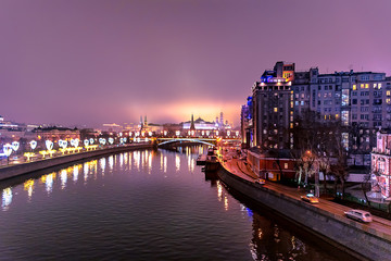 Obraz premium Moscow at Night