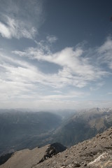 Obraz premium Trekking on the Rocciamelone