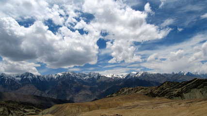 Clouds and blue skies