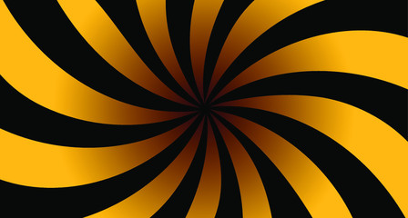 black and yellow radial stripes