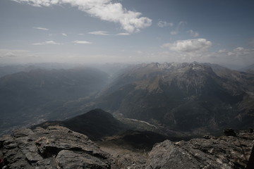 Obraz premium Trekking on the Rocciamelone