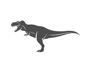 Obraz na płótnie Canvas T rex logo design template. vector illustration