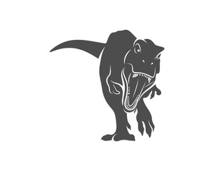 Obraz premium T rex logo design template. vector illustration