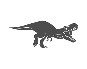 T rex logo design template. vector illustration