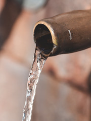 water dripping from a fountain