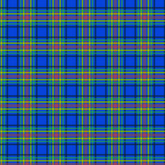 Seamless plaid pattern.  Colorful classic blue background.  