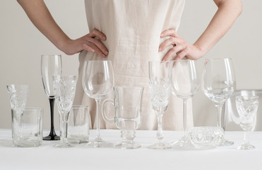 wine glasses sunlight shadow sun wine different glare hand woman white black background