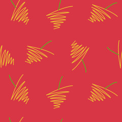 Linear fruit pattern on the background. Vector illustration on a transparent background. Suitable for textile, Wallpaper, decorations for a child.