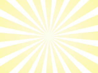 Sunlight abstract yellow background. Retro bright backdrop with sun rays vector illustration
