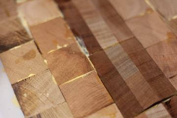 Making wood planks.