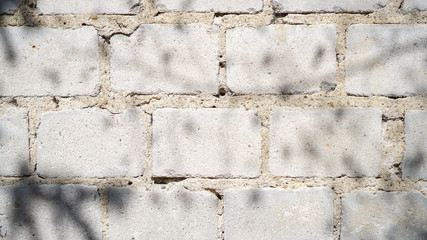 Concrete Wall Stones background white
