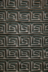 Wood craft. Geometric abstract wooden background.