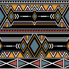 Style traditionnel de modèle sans couture oriental ethnique géométrique. Illustration vectorielle Ornement africain.