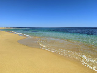Australian beach in summer
