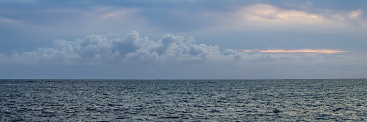 clouds ocean pano