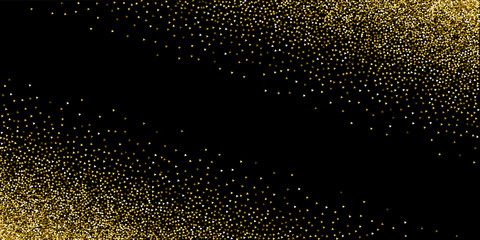 Gold triangles glitter luxury sparkling confetti. 