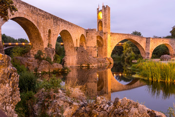Fototapeta premium Beautiful medieval town of Besalú located near the city of Gerona. (Spain)