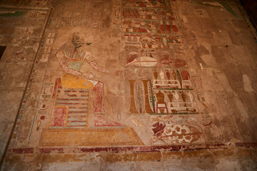 Valley of the Kings, tombs for the pharaohs of ancient Egypt. Entrance of the Mortuary Temple of...