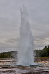 Iceland. Haukadalur - Valley of Geysers