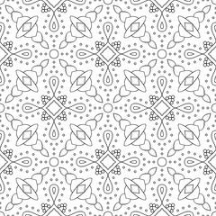 Seamless pattern. Vintage decorative elements