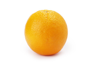 Fresh orange isolated on a white background