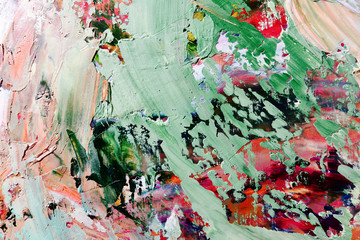 Colorful abstract background wallpaper. Modern motif visual art.  Mixtures of oil paint. Trendy...