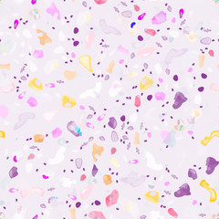 Terrazzo Texture Vector. Flooring Seamless Pattern