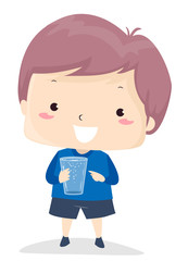 Kid Boy Adjective Full Illustration
