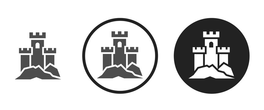 Castle Icon . Web Icon Set .vector Illustration	