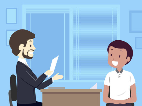 Teen Guy Man Talk About Internship Interview