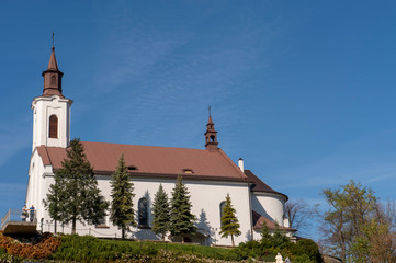 Fototapeta na wymiar The church in Piwniczna-Zdrój