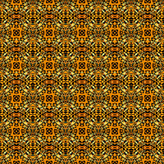 Tribal Art Medallion. Brown, Ochra, Cepia Home 