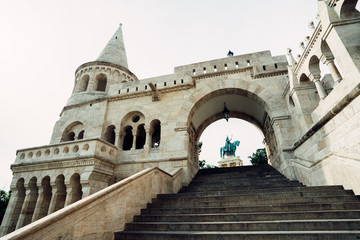 Fototapeta premium Old Buda Fortress. Budapest. Hungary.