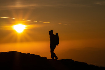 Fototapeta Wschód słońca na Babiej Górze obraz
