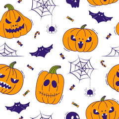 Halloween seamless pattern.