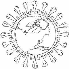 planet earth europe inside coronavirus