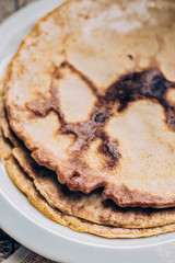 Three pancakes
