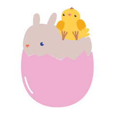 Cute easter characters - 335549326