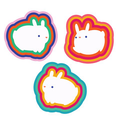 Bunny stickers - 335549329