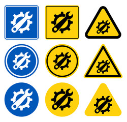 Symbol service tool icon on white background