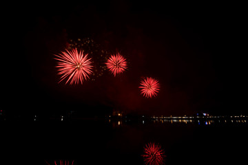 fireworks festival display at night.