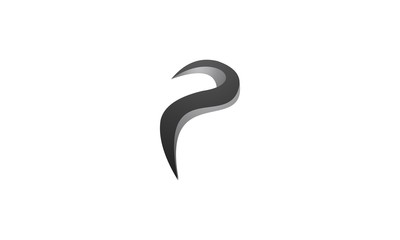 p icon logo design vector