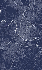 map of the city of Austin, Texas, USA
