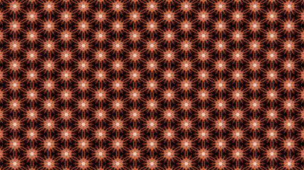 Fractal kaleidoscopic background. Geometric folklore ornament. Tribal ethnic texture - 335553982